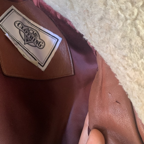 ACME x Bugs Bunny Leather Jacket Brown Size M - Picture 14 of 16